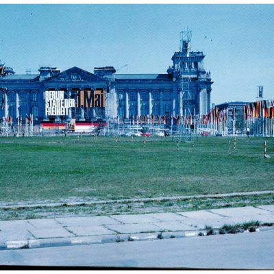 The Reichstag building, in West Berlin.