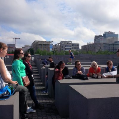 At the Holocaust Memorial