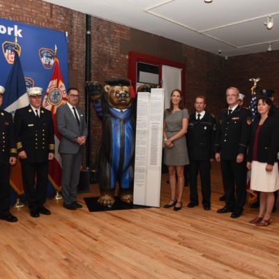 von links:  Daniel A. Nigro (Fire Commissioner New York),  Anja Schillhaneck (Vorstandsmitglied der CCS), Wilfried Gräfling (Landesbranddirektor Berlin), Karl-Heinz Knorr (Vizepräsident des Deutschen Feuerwehrverbandes), Ina Frost (Geschäftsführerin der CCS)