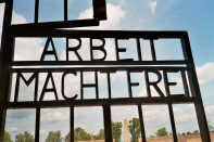 Gate of Sachsenhausen Concentration Camp - "Arbeit macht frei"