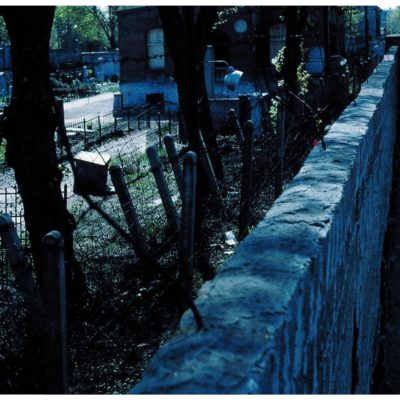 The wall at a cemetery.