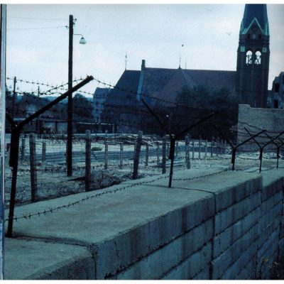 The Church of Reconciliation, which stood in the middle of the "Death Strip" at Bernauer Str. It was destroyed by the East German government in the 1980s.