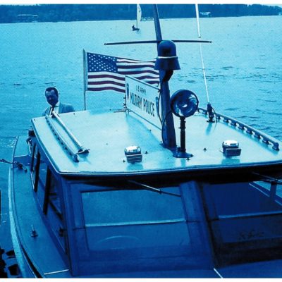 A US MP boat, probably on the Wannsee